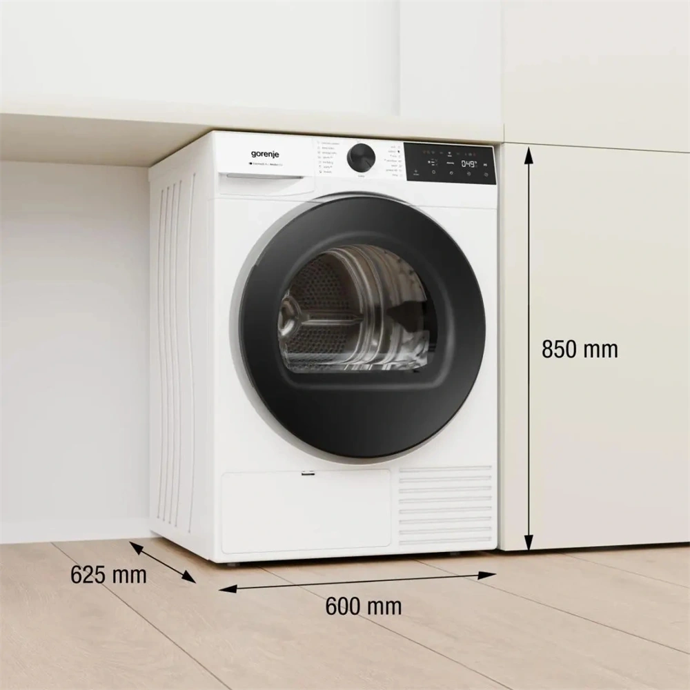 Gorenje DG48C fehér, hőszivattyús, 8 kg, szárítógép