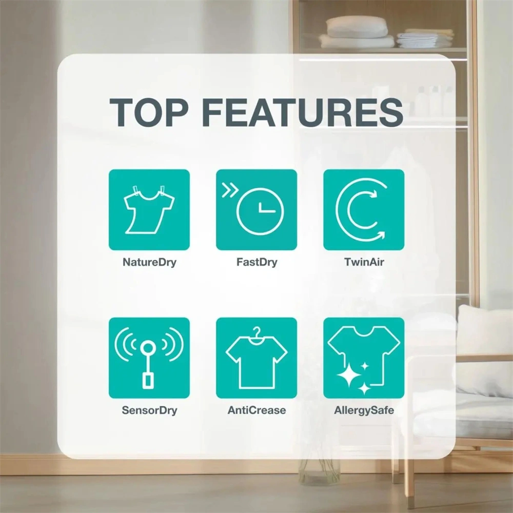 Gorenje DG48DB fekete, hőszivattyús, 8 kg, szárítógép