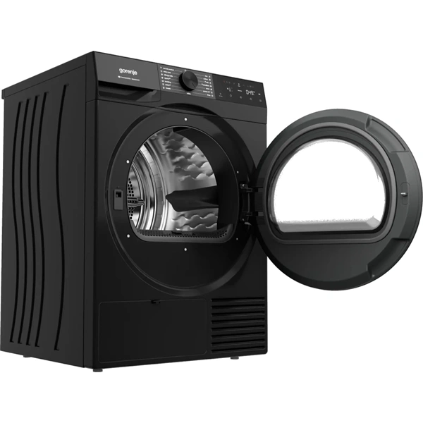 Gorenje DG48DB fekete, hőszivattyús, 8 kg, szárítógép