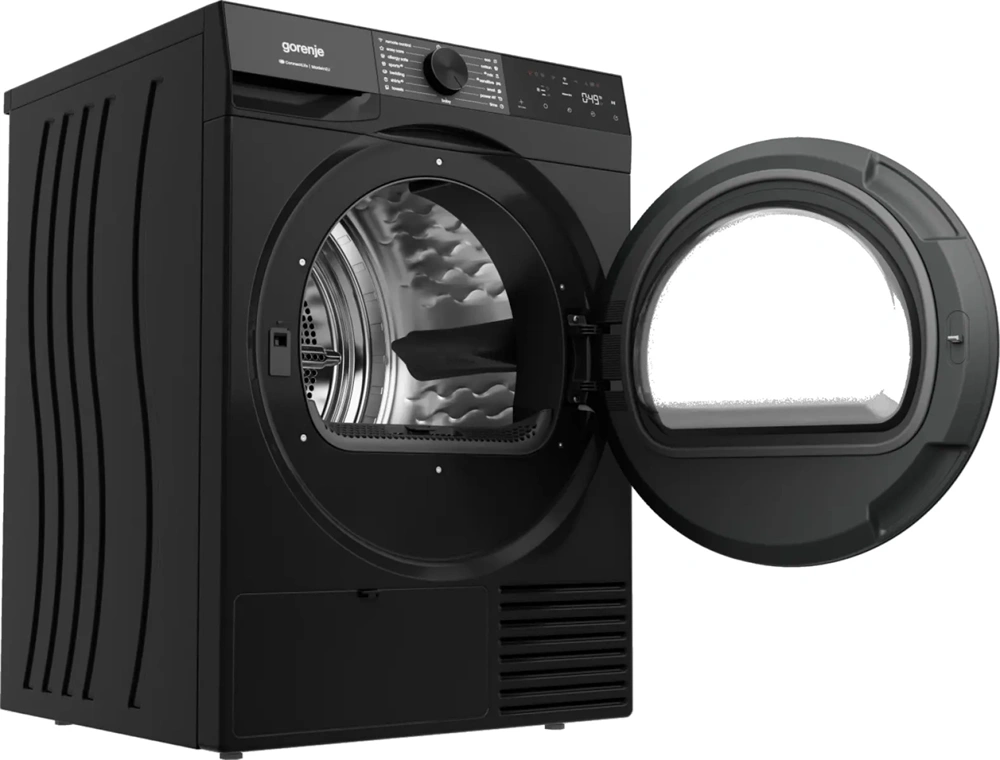 Gorenje DG48DB fekete, hőszivattyús, 8 kg, szárítógép