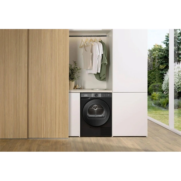 Gorenje DG48DB fekete, hőszivattyús, 8 kg, szárítógép