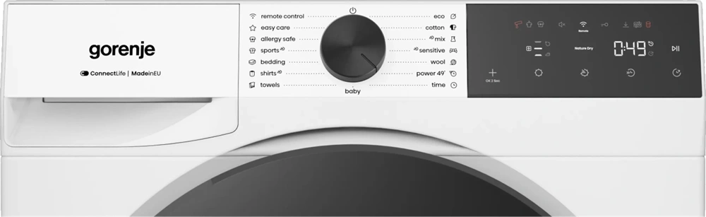 Gorenje DG49CP fehér, hőszivattyús, 9 kg, szárítógép