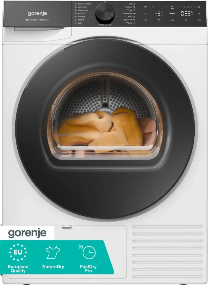 Gorenje DG68C fehér, hőszivattyús, 8 kg, szárítógép