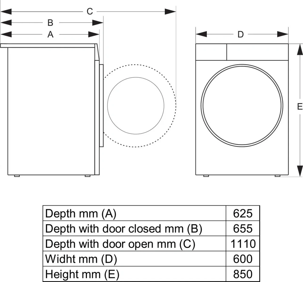 Gorenje DG89CPS fehér, hőszivattyús, 8 kg, szárítógép