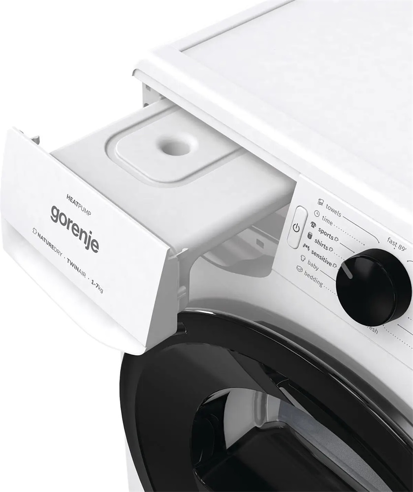 Gorenje DNE72/GN fehér, 7 kg, hőszivattyús, szárítógép (Újszerű)