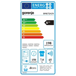 Gorenje DNE72/GN 7 kg hőszivattyús szárítógép (Használt - B)