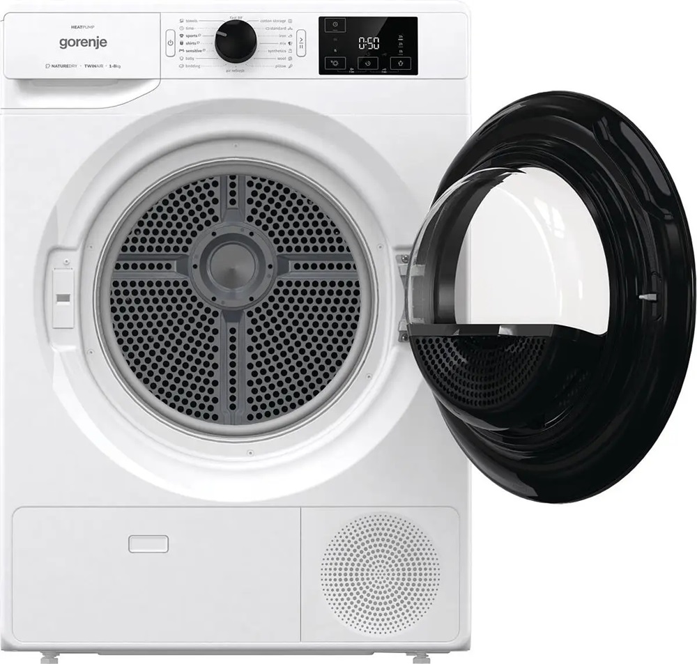 Gorenje DNE82/GN fehér, 8 kg, hőszivattyús, szárítógép