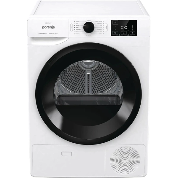 Gorenje DNE82/GN fehér, 8 kg, hőszivattyús, szárítógép (Használt - B)