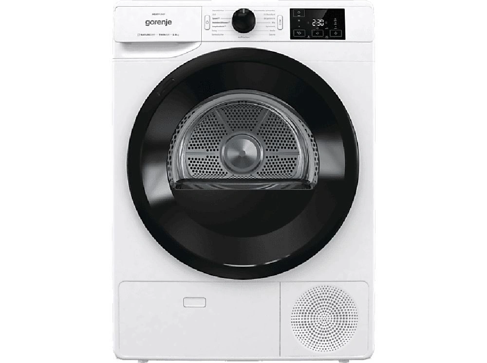 Gorenje DNE82/GN fehér, 8 kg, hőszivattyús, szárítógép (Használt - B)