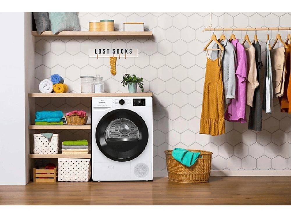 Gorenje DNE82/GN fehér, 8 kg, hőszivattyús, szárítógép (Használt - B)