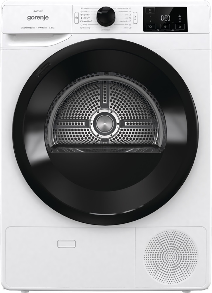 Gorenje DNE83/GN fehér, 8 kg, hőszivattyús, szárítógép