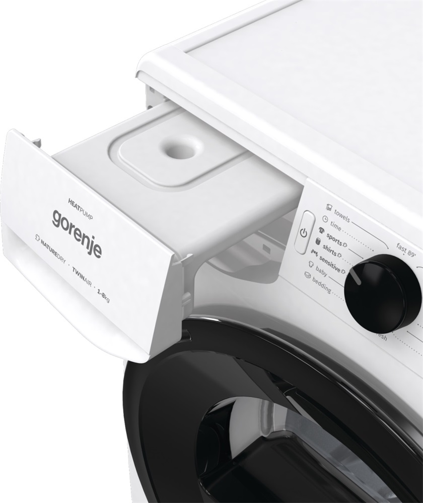 Gorenje DNE83/GN fehér, 8 kg, hőszivattyús, szárítógép