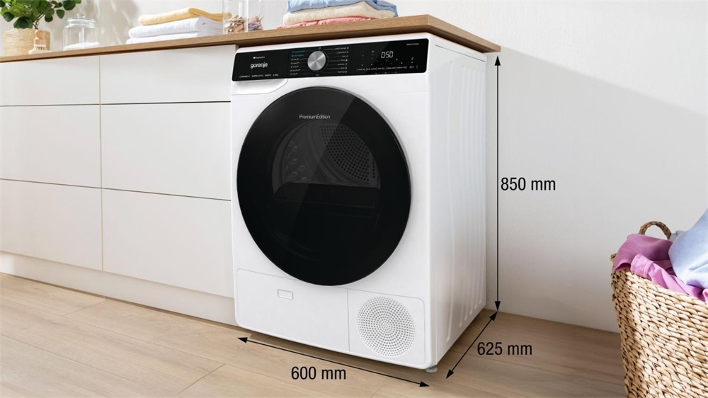 Gorenje DNS12 fehér, 10 kg, hőszivattyús, szárítógép