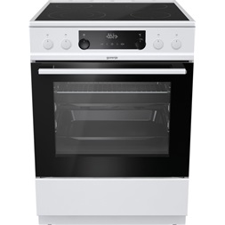Gorenje ECS6350WPA fehér, szabadonálló, kerámialapos, elektromos, főzőzóna: 4, sütő:70L, grill, tűzhely