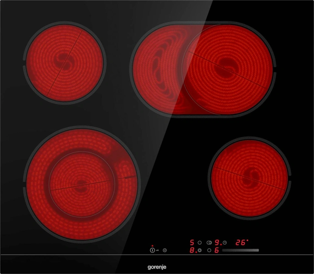 Gorenje ECS643BCSC beépíthető, üvegkerámia, főzőzóna:4, beépíthető méret:56cm, főzőlap