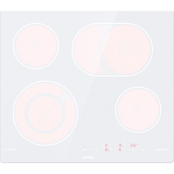 Gorenje ECT643SYW fehér, beépíthető, üvegkerémia, főzőzóna:4, beépítési méret:56cm, főzőlap
