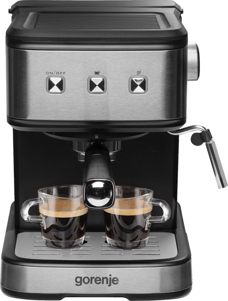 Gorenje ESCM12MBK ezüst espresso kávéfőző
