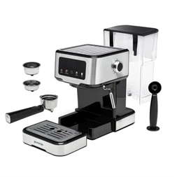 Gorenje ESCM15CD inox-fekete espresso kávéfőző