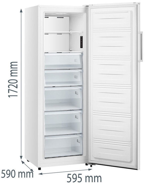 Gorenje FN617EEW5 fehér, egyajtós, Fagyasztó:240L, fagyasztószekrény