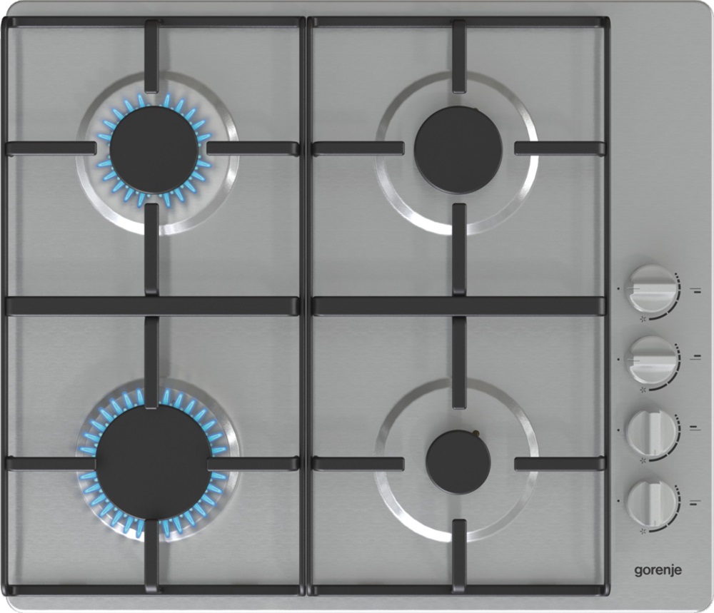 Gorenje G640XHS inox, beépíthető, gáz, főzőzóna: 4, beépíthető méret: 56cm, főzőlap