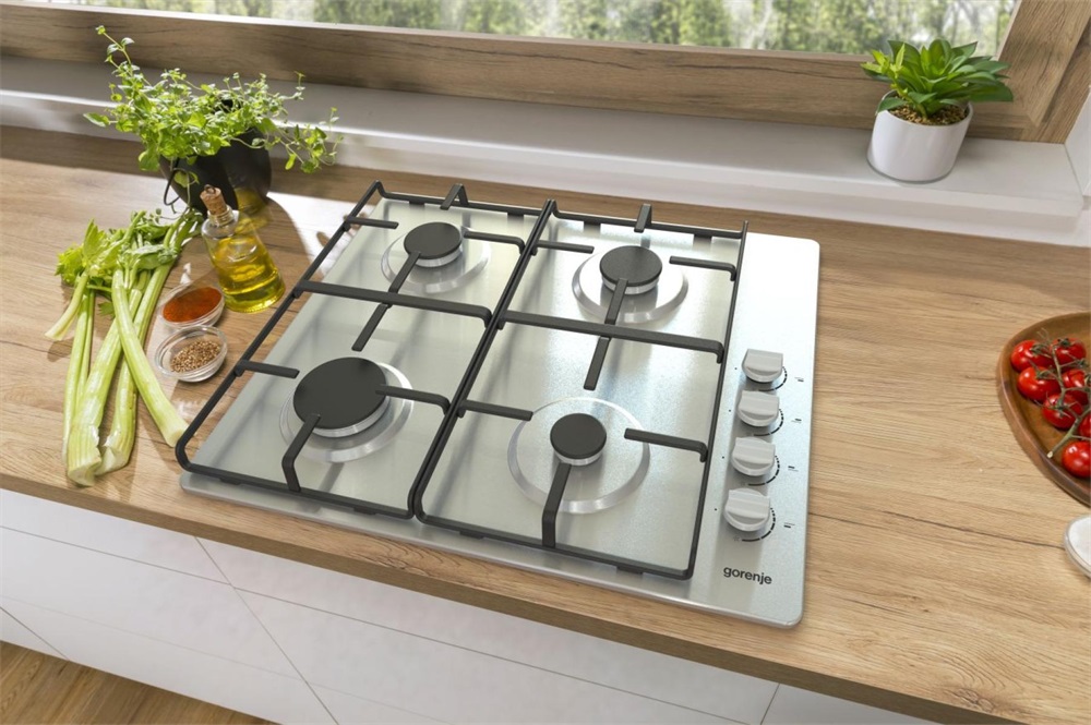 Gorenje G640XHS inox, beépíthető, gáz, főzőzóna: 4, beépíthető méret: 56cm, főzőlap