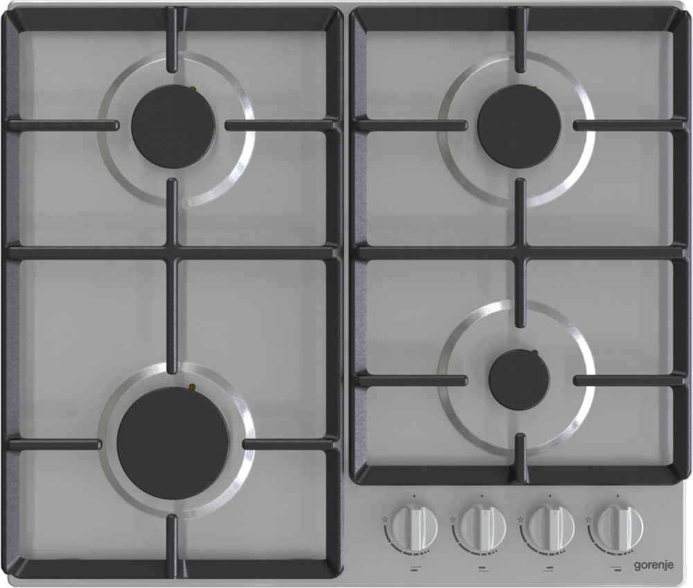 Gorenje G641EX inox, beépíthető, gáz, főzőzóna: 4, beépíthető méret: 56cm, főzőlap
