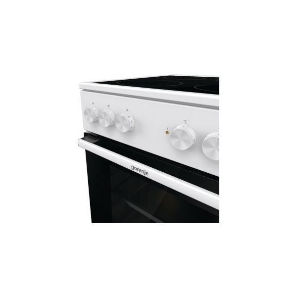 Gorenje GEC5A41WG fehér kerámilapos tűzhely (Használt - A)