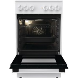 Gorenje GEC5A41WG fehér kerámilapos tűzhely (Használt - A)