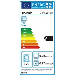Gorenje GEC5A41WG fehér kerámilapos tűzhely (Használt - A)