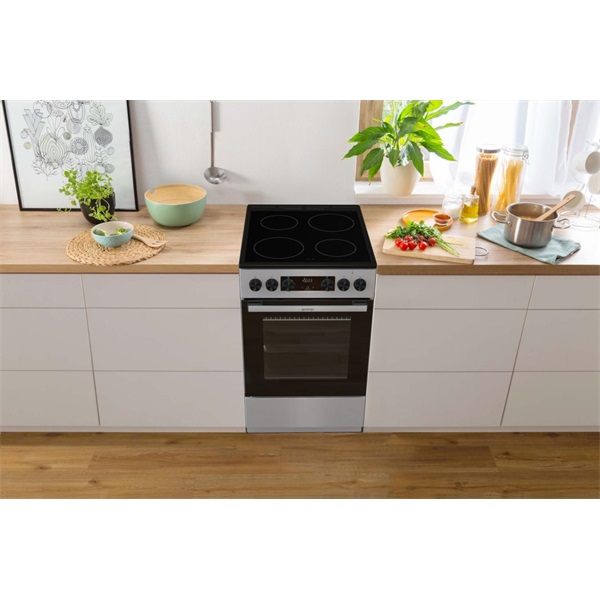 Gorenje GEC5C41SG inox kerámialapos tűzhely
