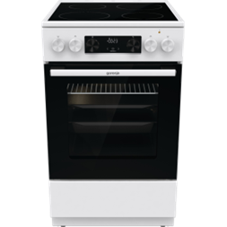 Gorenje GEC5C42WG fehér, szabadonálló, kerámialapos, elektromos, főzőzóna: 4, sütő:70L, grill, tűzhely (Újszerű)
