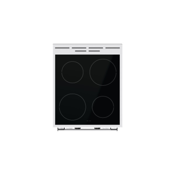 Gorenje GEC5C42WG fehér, szabadonálló, kerámialapos, elektromos, főzőzóna: 4, sütő:70L, grill, tűzhely (Újszerű)