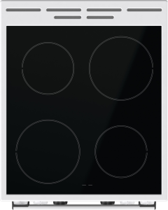 Gorenje GEC5C42WG fehér, szabadonálló, kerámialapos, elektromos, főzőzóna: 4, sütő:70L, grill, tűzhely (Újszerű)
