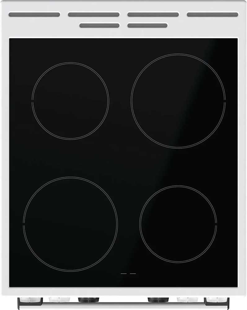 Gorenje GEC5C42WG fehér, szabadonálló, kerámialapos, elektromos, főzőzóna: 4, sütő:70L, grill, tűzhely (Újszerű)