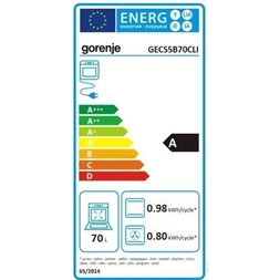 Gorenje GECS5B70CLI bézs, szabadonálló, kerámialapos, elektromos, főzőzóna:4, sütőtér:70L, tűzhely