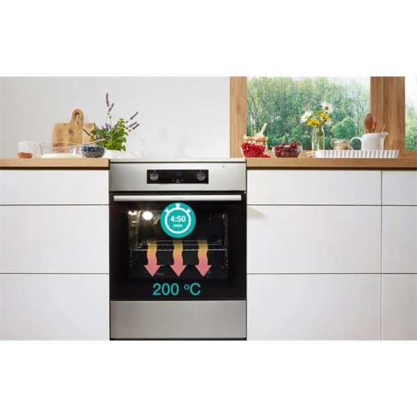 Gorenje GECS5B70CLI bézs, szabadonálló, kerámialapos, elektromos, főzőzóna:4, sütőtér:70L, tűzhely