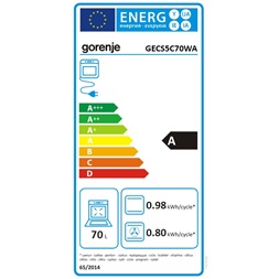 Gorenje GECS5C70WA kerámialapos elektromos tűzhely