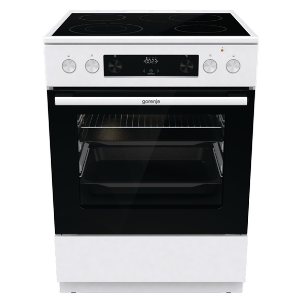 Gorenje GECS6C70WPA kerámialapos fehér elektromos tűzhely (Használt - B)