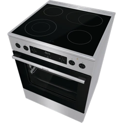 Gorenje GECS6C70XPA inox-fekete, szabdonálló, kerámialapos, főzőzóna:4, sütőtér:71L, tűzhely