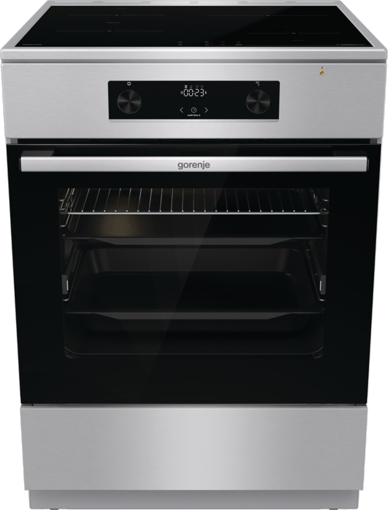 Gorenje GEIT6C60XPG szürke, szabadonálló, indukciós, főzőzóna: 4, sütő:71L, grill, tűzhely