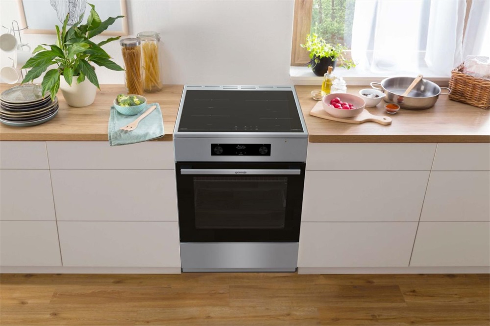 Gorenje GEIT6C60XPG szürke, szabadonálló, indukciós, főzőzóna: 4, sütő:71L, grill, tűzhely