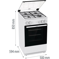Gorenje GG5A13WJ fehér gáztűzhely