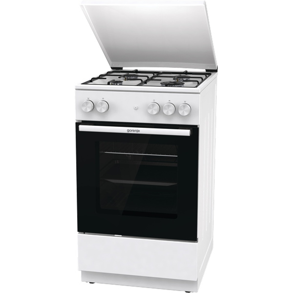 Gorenje GG5A14WJ fehér, szabadonálló, gáz, főzőzóna: 4, sütő:77L, tűzhely