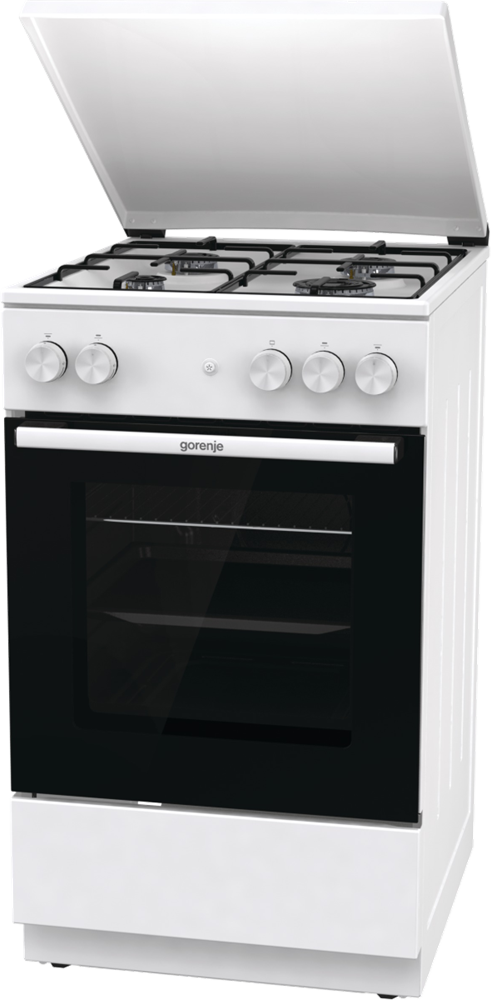 Gorenje GG5A14WJ fehér, szabadonálló, gáz, főzőzóna: 4, sütő:77L, tűzhely