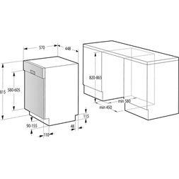 Gorenje GI561D10S 11 terítékes beépíthető mosogatógép