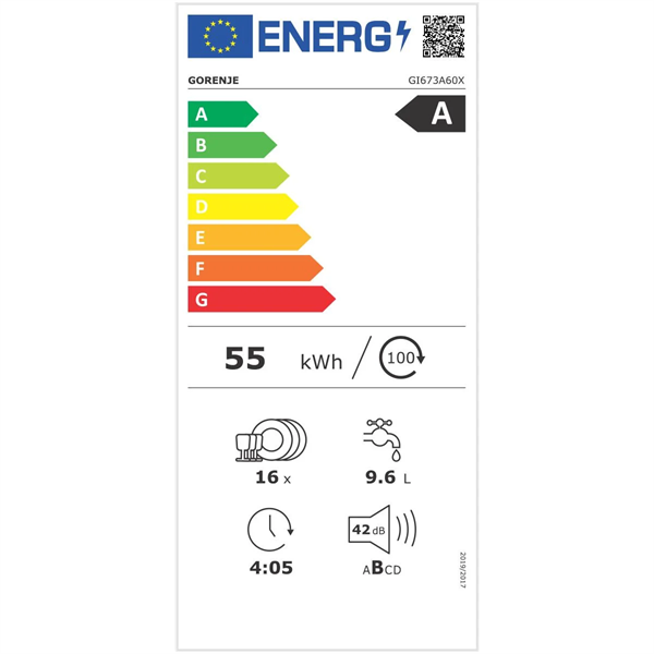 Gorenje GI673A91X beépíthető mosogatógép