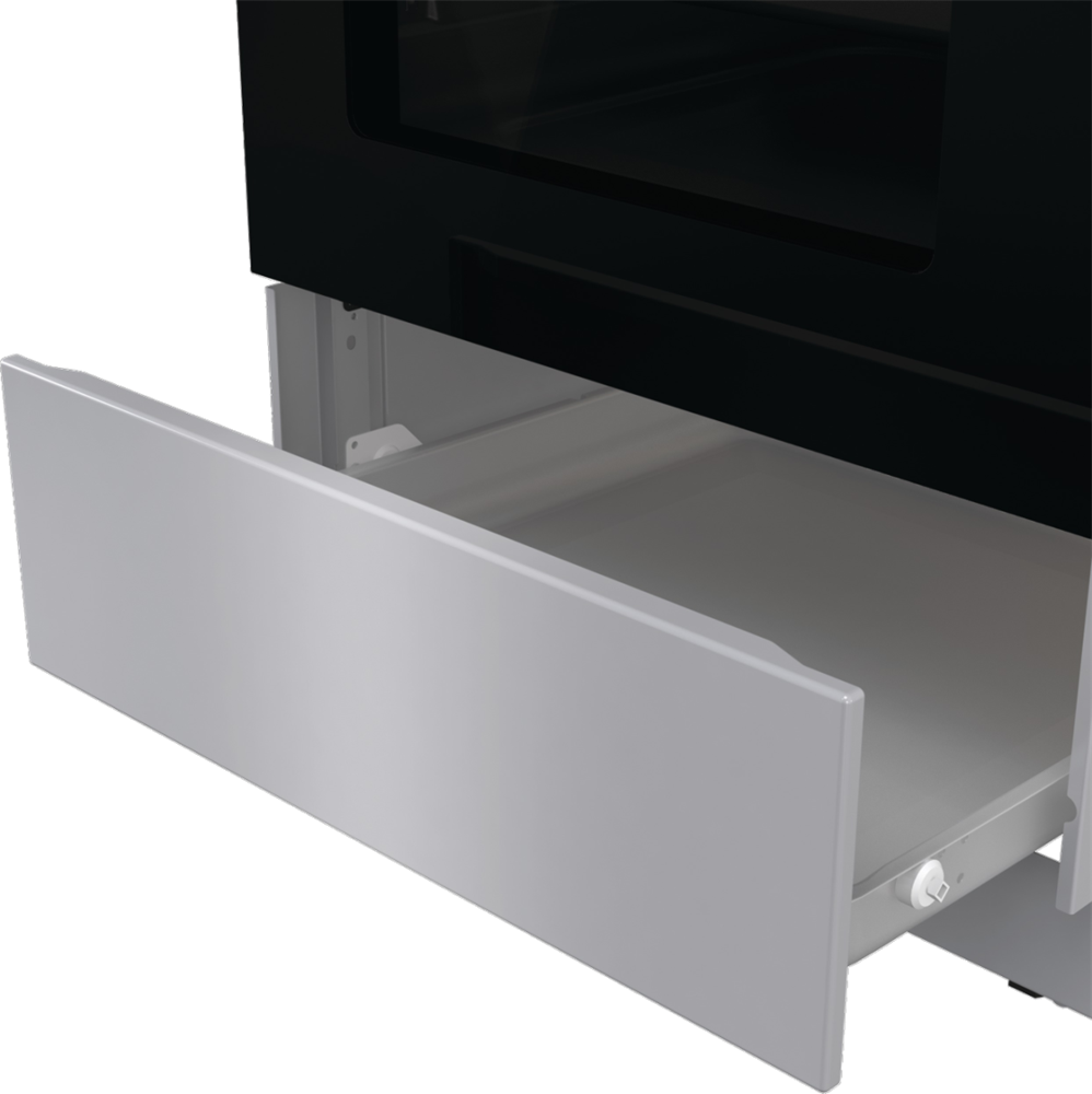 Gorenje GK5C41SH-B inox, szabadonálló, gáz, kombinált, főzőzóna: 4, sütő:70L, grill, tűzhely