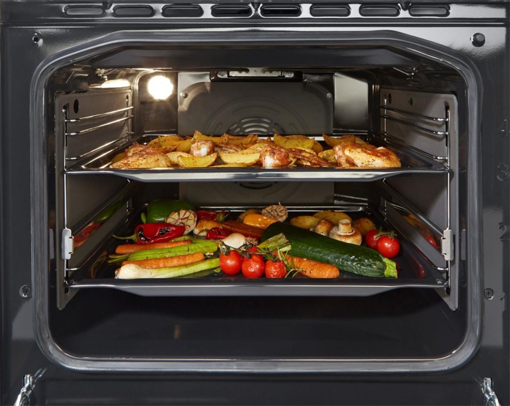 Gorenje GK5C41SH-B inox, szabadonálló, gáz, kombinált, főzőzóna: 4, sütő:70L, grill, tűzhely