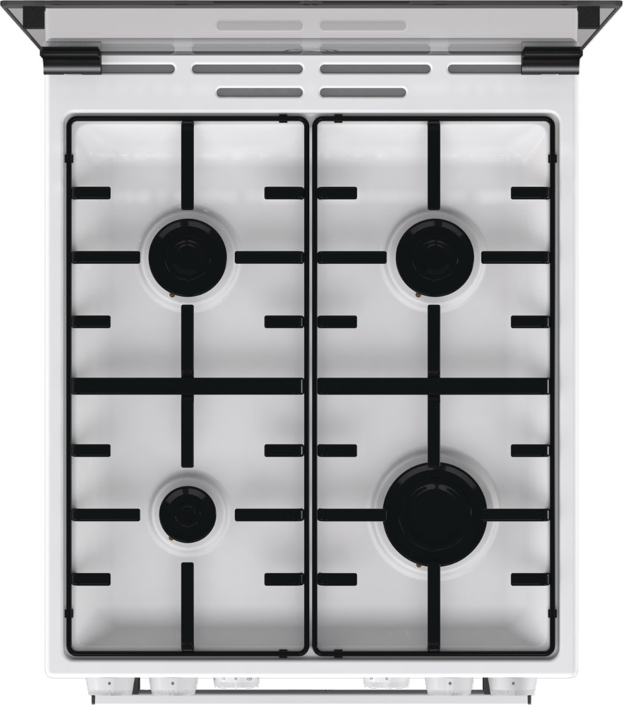 Gorenje GK5C41WH-B fehér, szabadonálló, gáz, kombinált, főzőzóna: 4, sütő:77L, grill, tűzhely