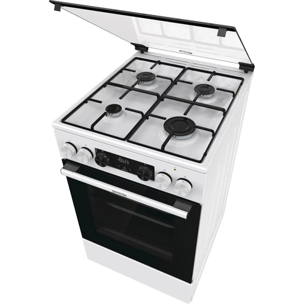 Gorenje GK5C41WJ fehér, szabadonálló, gáz, kombinált, főzőzóna: 4, sütő:62L, grill, tűzhely